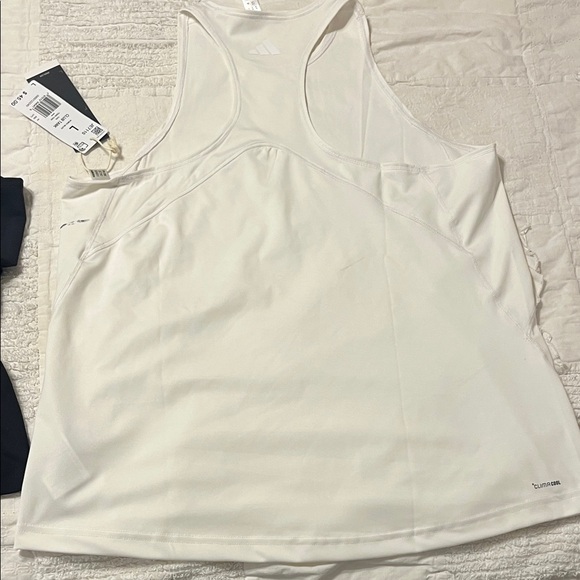NWT Adidas Club Tank, black and white. Size Large - Picture 6 of 10